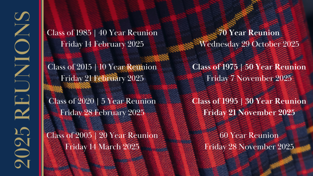 2025 Reunion Schedule Save the Date Old Scotch Collegians Association (OSCA)